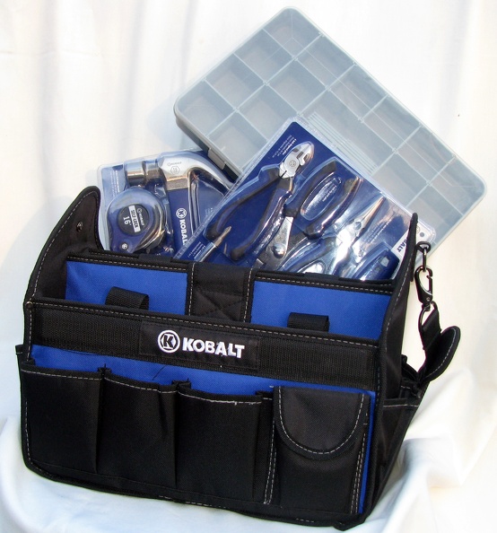 Lot Hg010 Kobalt Tool Bag With Tools And Organizer Boots Chaps Kobalt Tool Bag With Tools And Organizer Hg010 Jpg